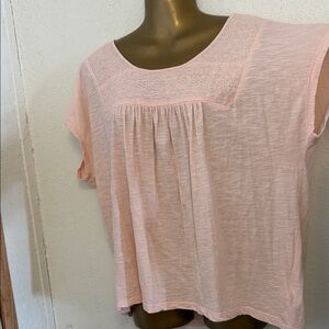 Lucky brand Women's Peach  Lace Detail Top